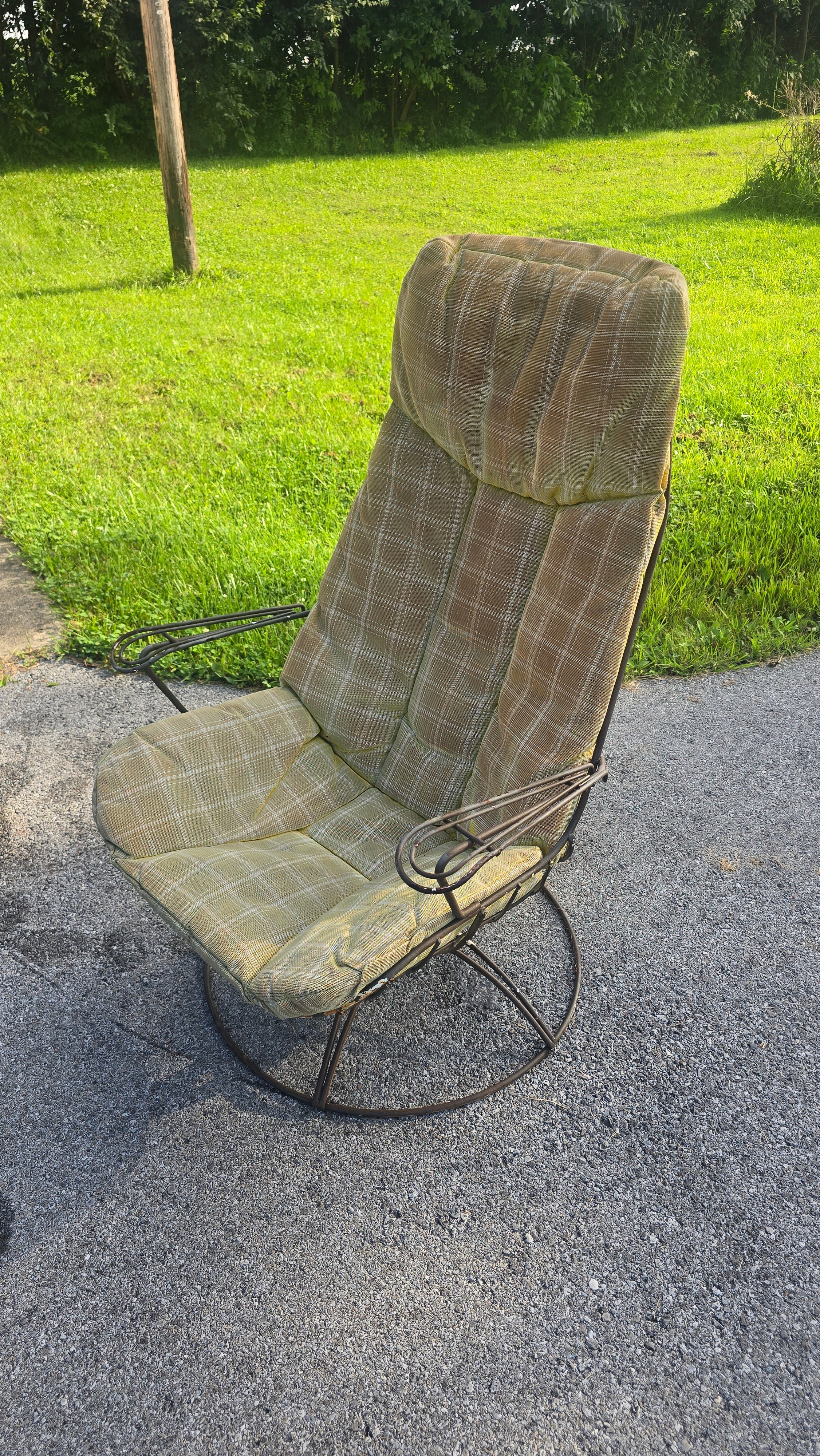 Vintage Homecrest Series 90 Riviera Swivel Rocking Chair