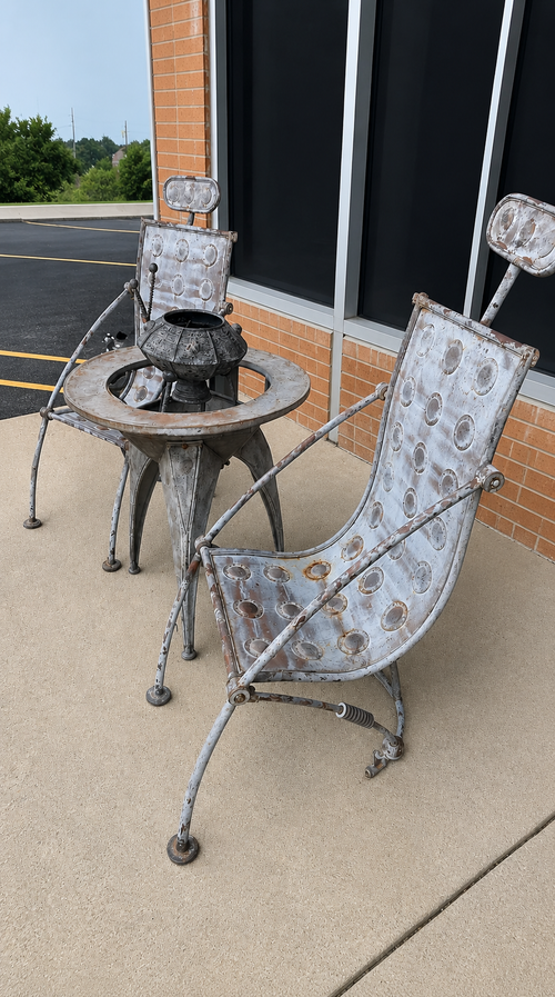 Retro Atomic Vintage Inspired Patio Set