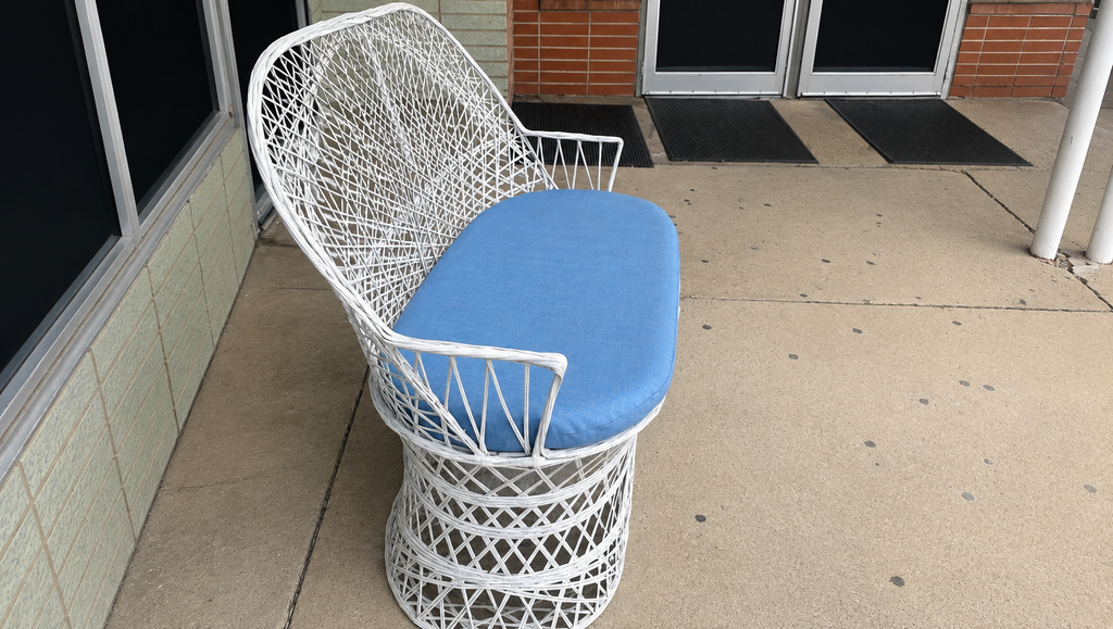Vintage Russell Woodard Spun Fiberglass Loveseat – 48
